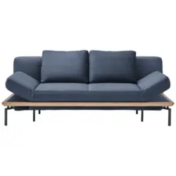 Schlafsofa in Webstoff Blau