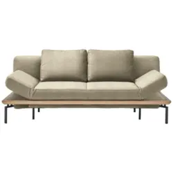 Schlafsofa in Webstoff Beige