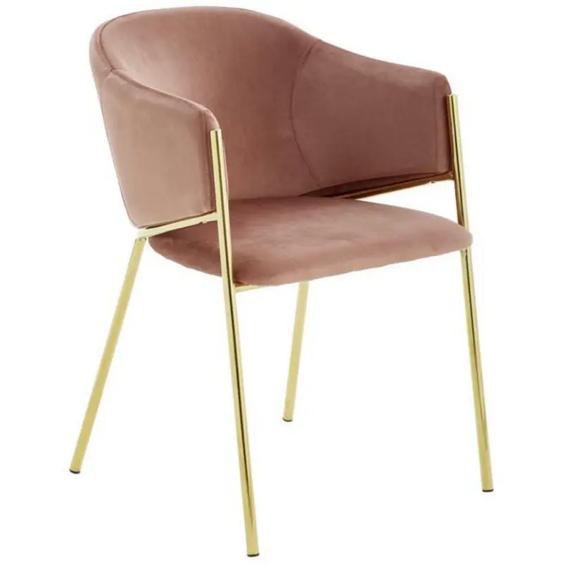 Armlehnstuhl in Eisen Samt