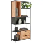 XXXLutz Lauterach - Ihr Möbelhaus bei Bregenz Regal 90/185/34 cm Schwarz, Akaziefarben