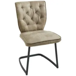 Schwingstuhl in Eisen Mikrofaser