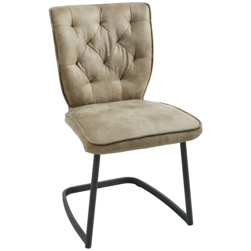 Schwingstuhl in Eisen Mikrofaser