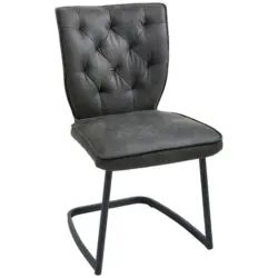 Schwingstuhl in Eisen Mikrofaser