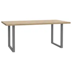 Esstisch in Metall, Holzwerkstoff 180/90/74 cm