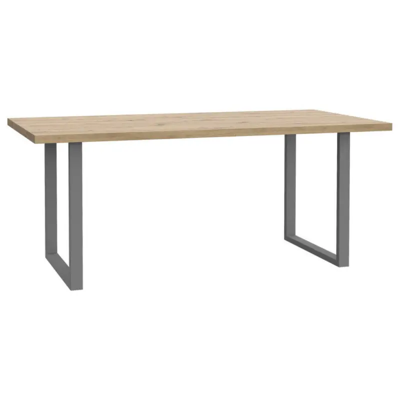 Esstisch in Metall, Holzwerkstoff 180/90/74 cm