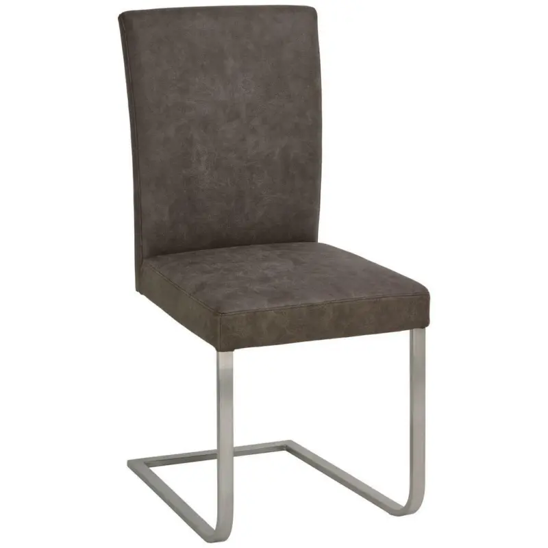 Schwingstuhl in Edelstahl beflockt