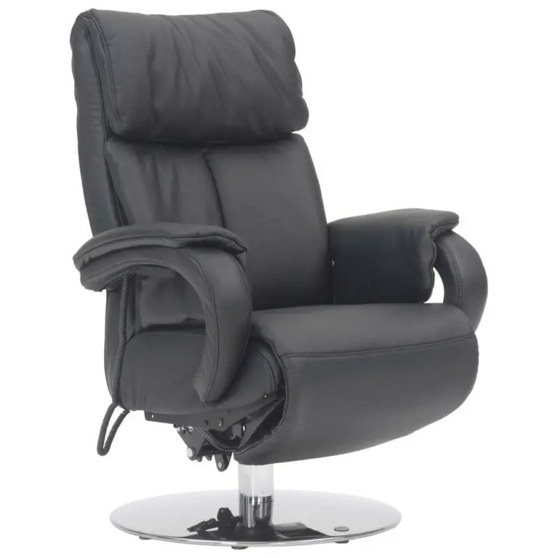 Relaxsessel in Leder Schwarz