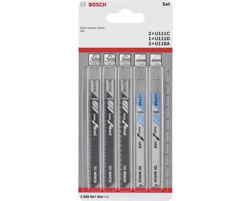 Universal Stichsägeblatt-Set Bosch Professional 5-tlg.