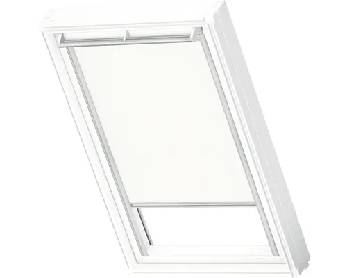 VELUX Sichtschutzrollo weiß uni solarbetrieben Rahmen weiß RSL SK08 1028SWL