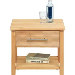 Nachtkästchen in vollmassiv Erle Erlefarben