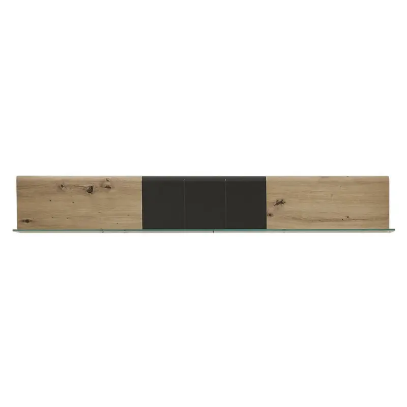 Wandboard in 135/20/16 cm Graphitfarben, Eichefarben