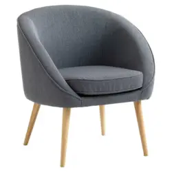 Sessel in Webstoff Grau