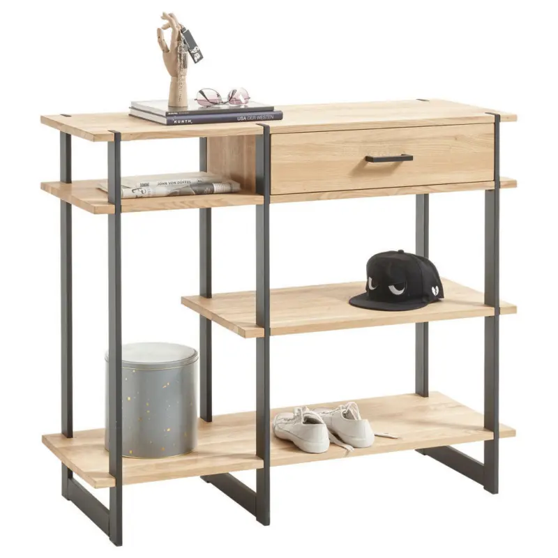 Konsolentisch in Holz, Metall 110/93,5/40 cm