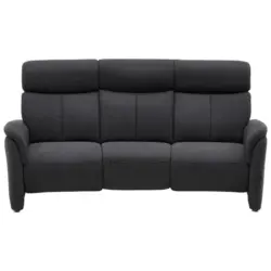 Trapezsofa in Flachgewebe Dunkelgrau