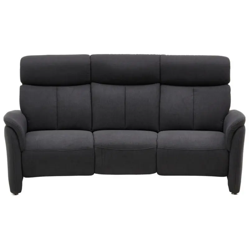 Trapezsofa in Flachgewebe Dunkelgrau