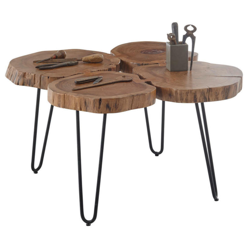 Couchtisch in Holz 78/72/56 cm