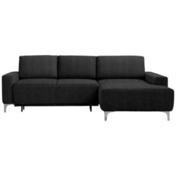 Ecksofa in Chenille Anthrazit