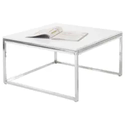 Couchtisch in Metall, Holzwerkstoff 70/70/40 cm