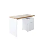 XXXLutz Lauterach - Ihr M&ouml;belhaus bei Bregenz Schreibtisch 120/55/76 cm in Wei&szlig;, Eichefarben