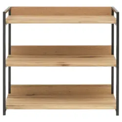 Regal 90/85/43 cm Schwarz, Wildeiche