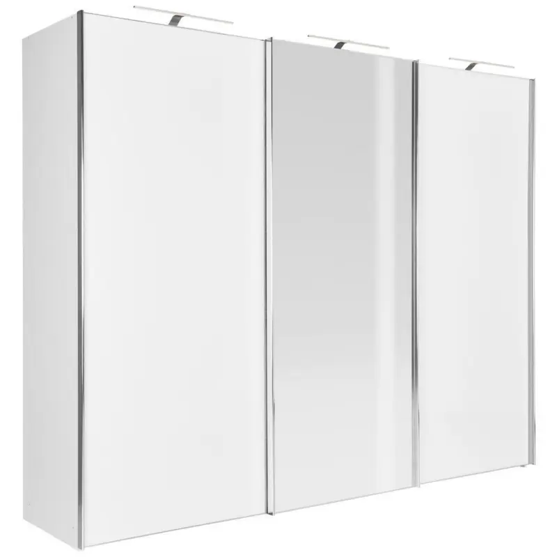 Schwebetürenschrank in Weiß