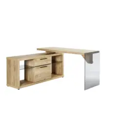 Eckschreibtisch 141,8/140/74 cm in Eichefarben