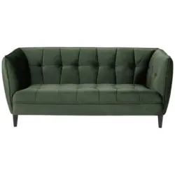 2,5-Sitzer in Velours Grün, Schwarz
