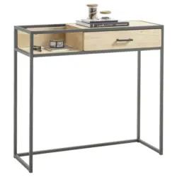Konsolentisch in Holz, Metall 100/92,5/35 cm