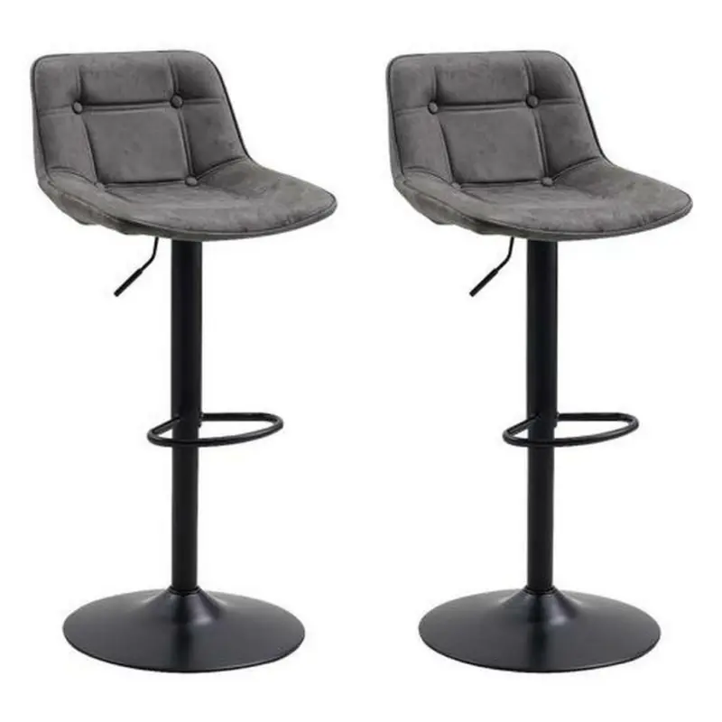 Barhocker-Set in Anthrazit