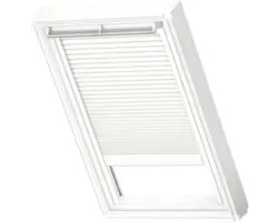 Velux Plissee-Faltstore solarbetrieben weiß uni FSL SK06 1016SWL
