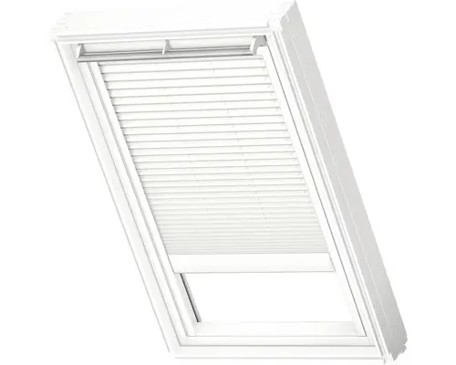 Velux Plissee-Faltstore solarbetrieben weiß uni FSL SK06 1016SWL