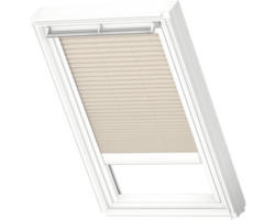 Velux Plissee-Faltstore solarbetrieben hellbeige uni FSL FK08 1259SWL