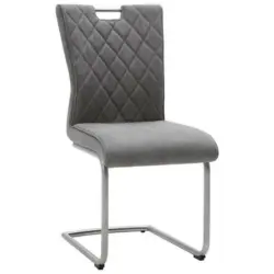 Schwingstuhl in Edelstahl Mikrofaser