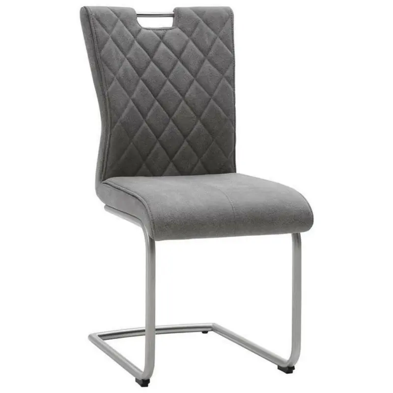 Schwingstuhl in Edelstahl Mikrofaser