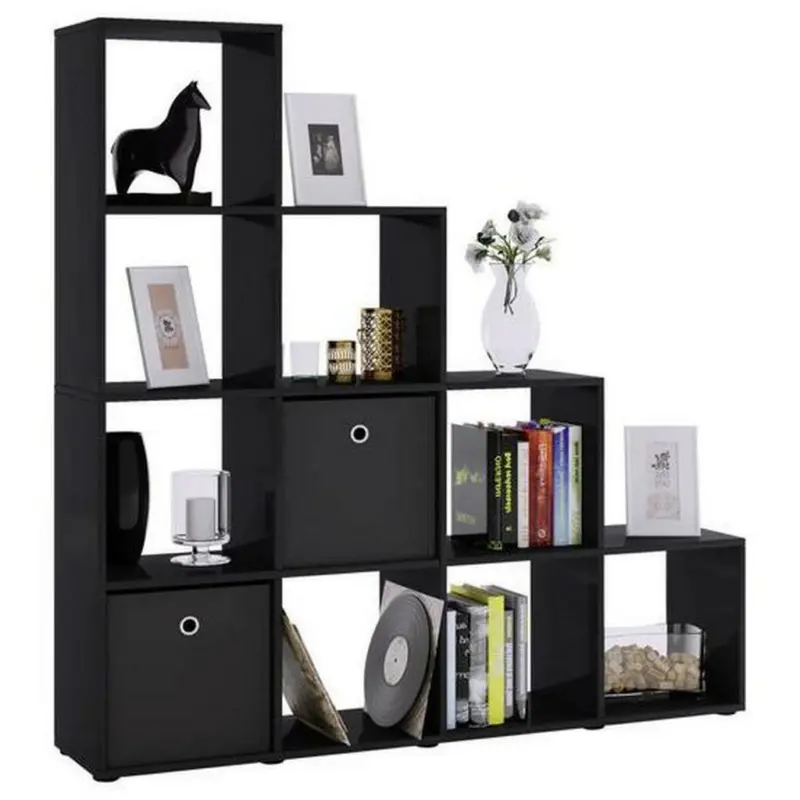 Standregal 142,5/138,5/29 cm Schwarz