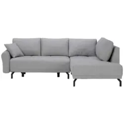 Ecksofa in Webstoff Grau