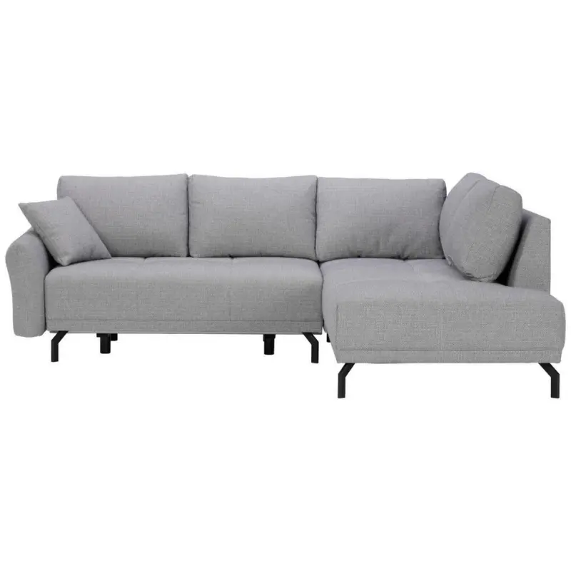 Ecksofa in Webstoff Grau