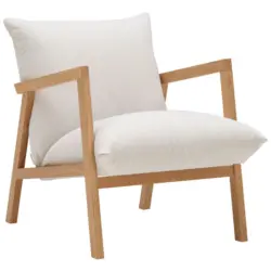 Sessel in Webstoff Beige