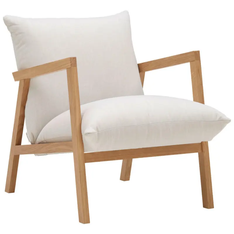 Sessel in Webstoff Beige