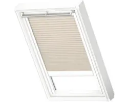 Velux Plissee-Faltstore elektrisch hellbeige uni FML S08 1259SWL