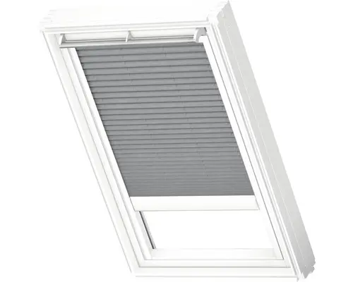 Velux Plissee-Faltstore elektrisch grau uni FML F06 1282SWL