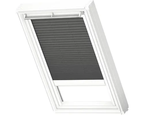 Velux Plissee-Faltstore elektrisch graphitgrau uni FML MK10 1274S