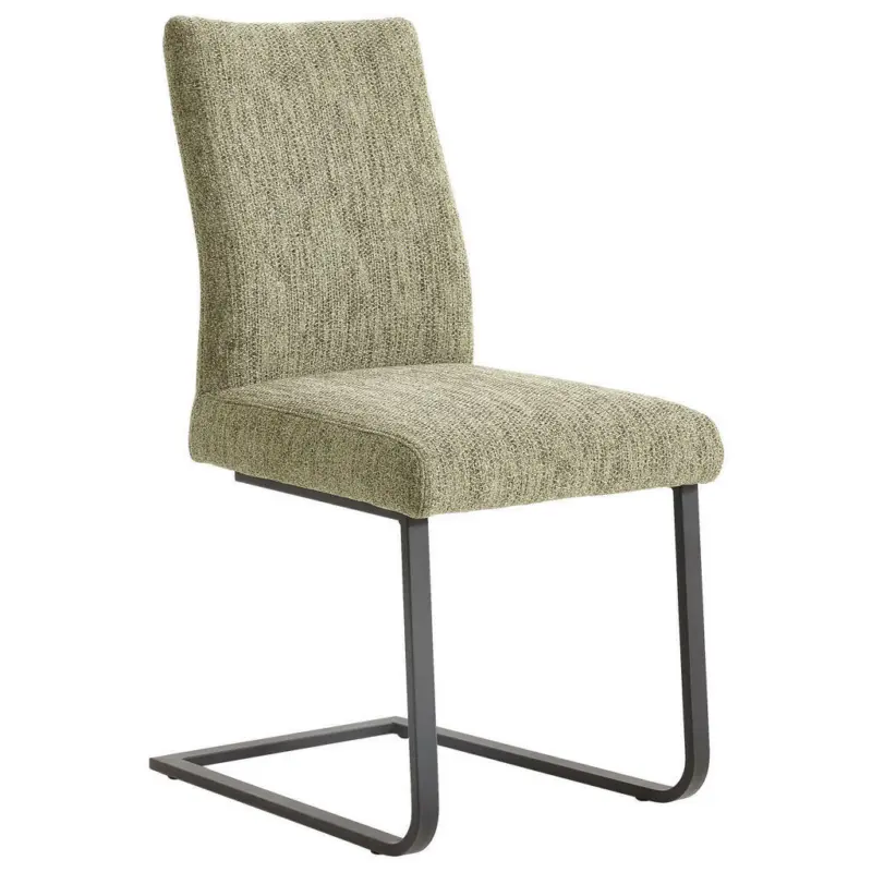 Schwingstuhl in Stahl Chenille