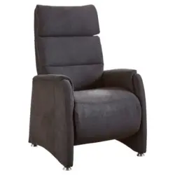 Fernsehsessel in Flachgewebe Anthrazit