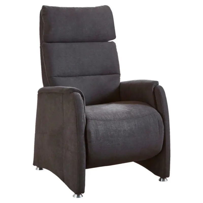 Fernsehsessel in Flachgewebe Anthrazit
