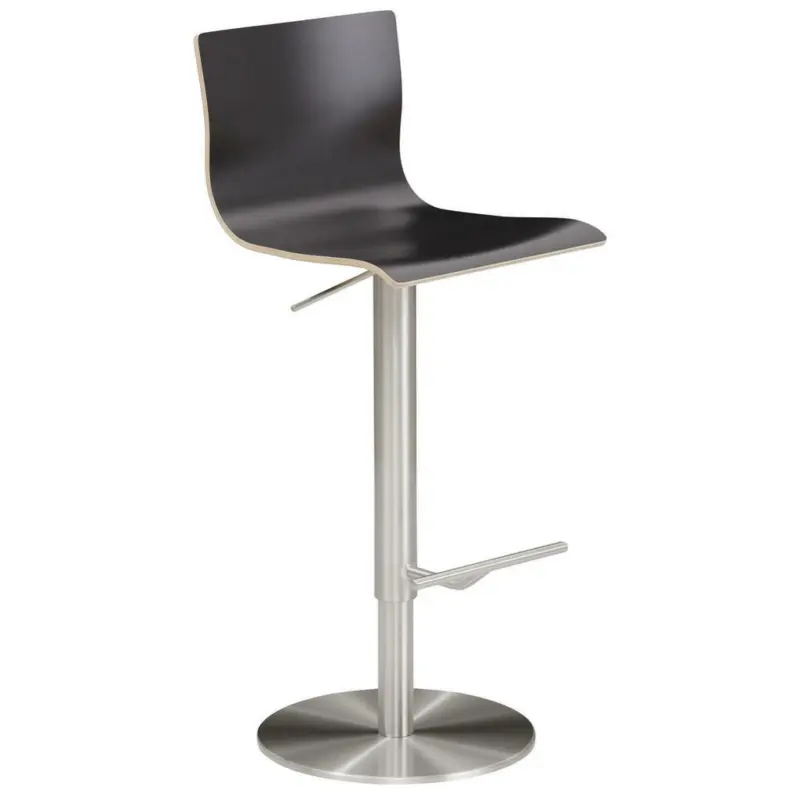 Barhocker in Holz, Metall Anthrazit