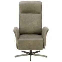 Relaxsessel in Metall, Textil Grau