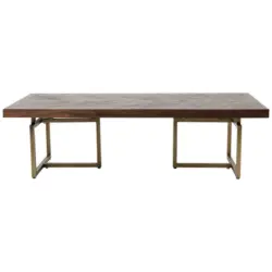 Couchtisch in Holz, Metall 120/60/35 cm