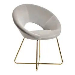 Armlehnstuhl in Samt