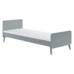 Bett 90/200 cm in Grau